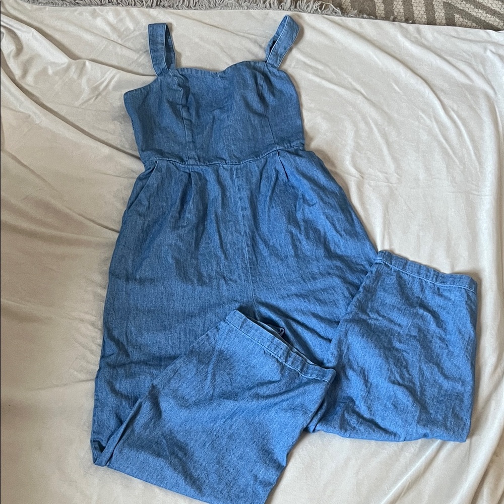 Old Navy Kids' Light Blue Denim Jumpsuit
